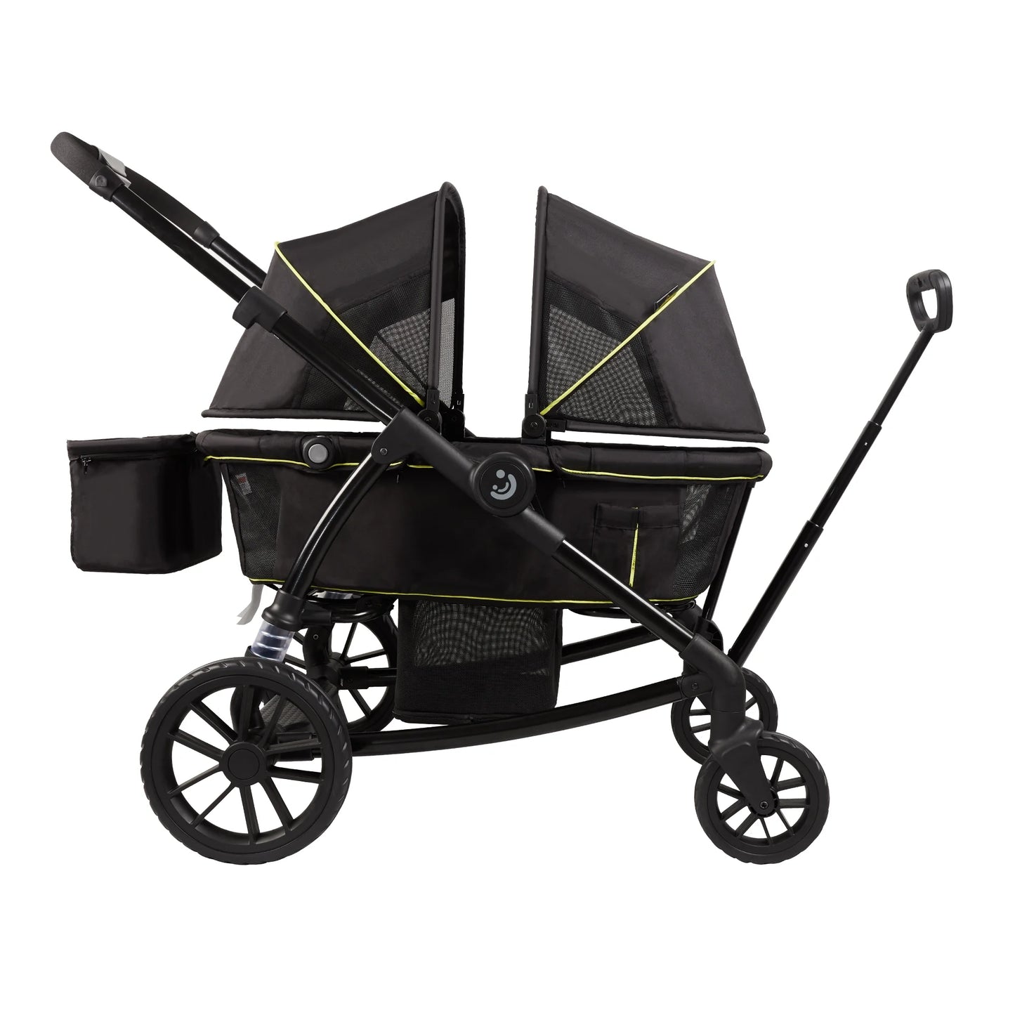 Unisex 2-Seat Wagon Stroller Folding Baby Stroller with Adjustable Canopy, 6 Months - 5 Years Old
