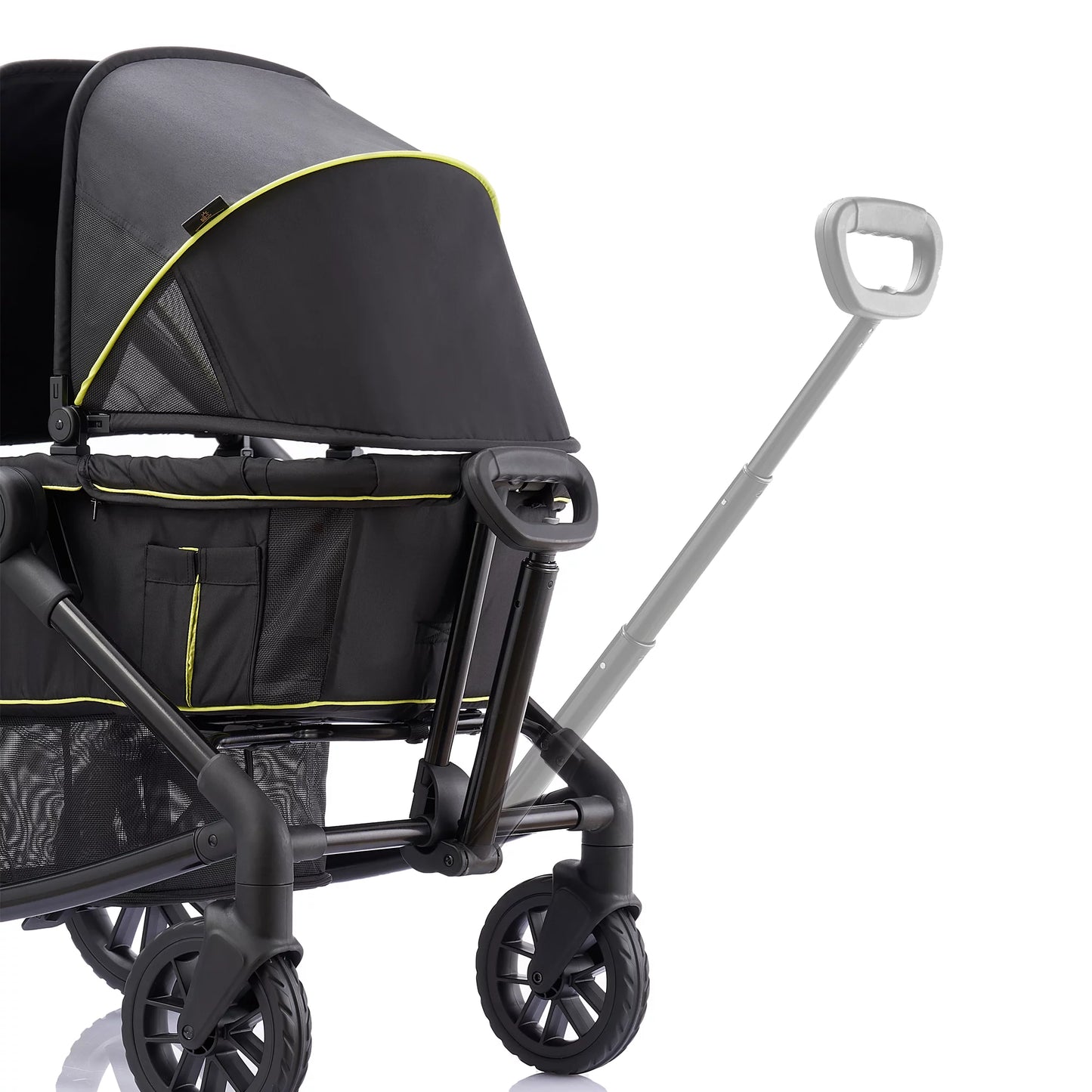 Unisex 2-Seat Wagon Stroller Folding Baby Stroller with Adjustable Canopy, 6 Months - 5 Years Old