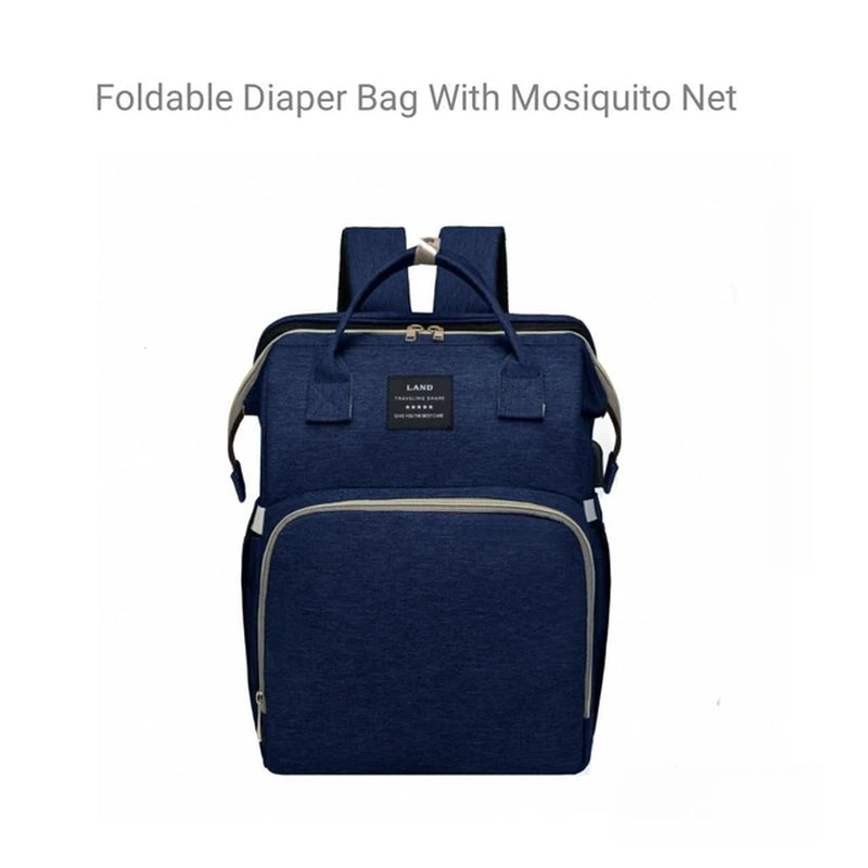 Baby Diaper Bags Backpack Large Capacity Waterproof Baby Outdoor Travel Crib Bed Cot Foldable 3 In1 Daddy Maternity Bag for Baby